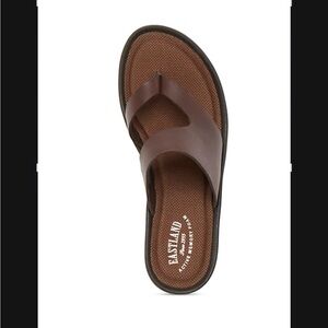 New Eastland Brown Slide Sandals
